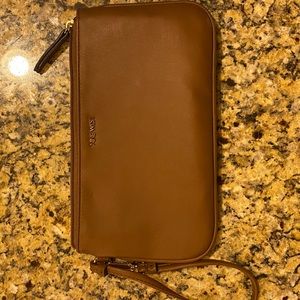 NINE WEST Leather wallet wristlet